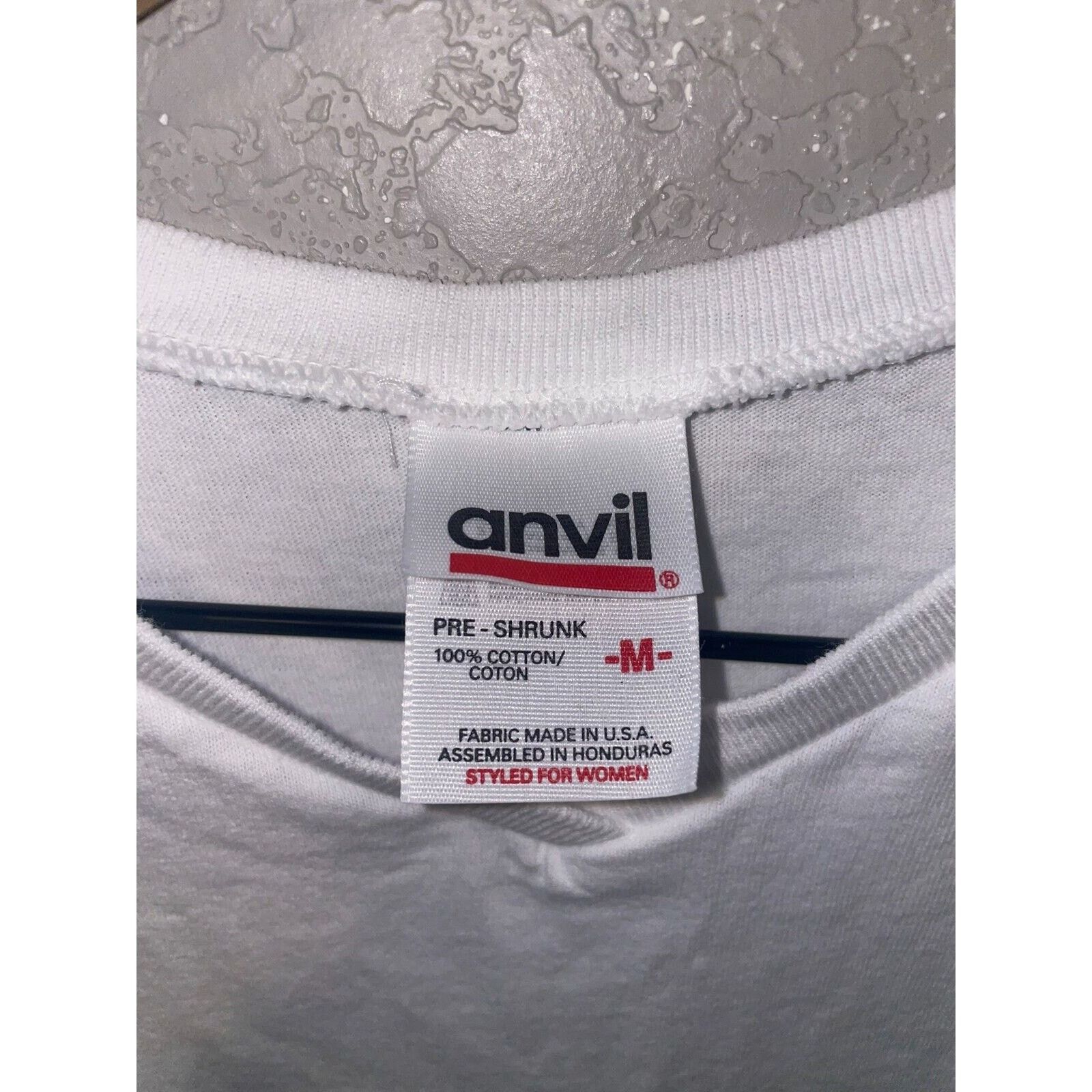 Anvil Womens Vintage Mariposa Shirt Flowers California White Tee M Size M / US 6-8 / IT 42-44 - 6 Thumbnail