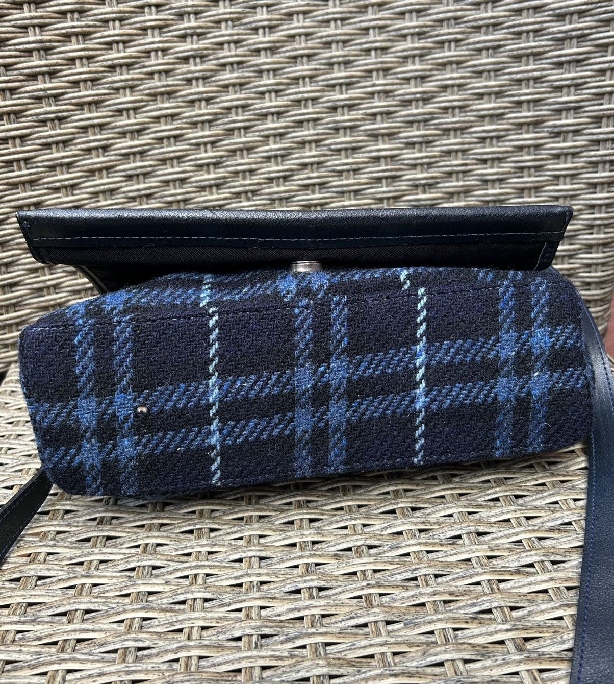 Burberry Burberry London Blue Nova Check Tweed Leather Crossbody Bag Size ONE SIZE - 6 Thumbnail