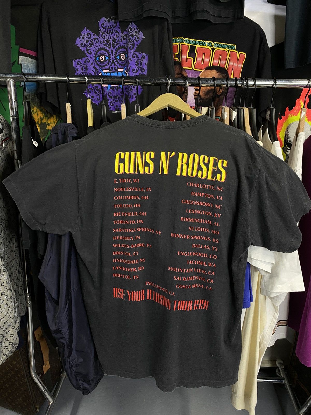 Band Tees × Vintage Vintage 90’s Guns n Roses Band Tee Shirt Large Size US L / EU 52-54 / 3 - 2 Thumbnail