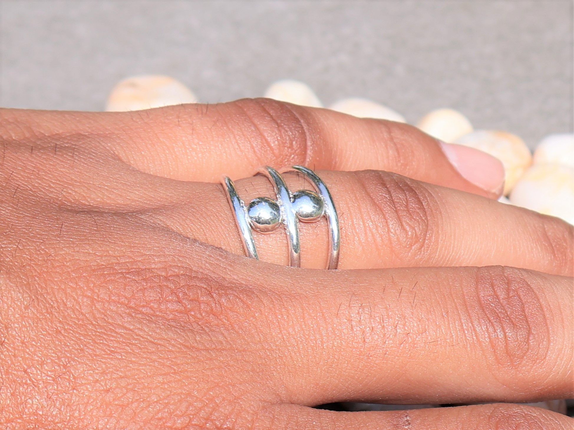 Handmade Triple Band Ring, 925 Silver Jewelry, Handmade Women Rings Size ONE SIZE - 5 Thumbnail
