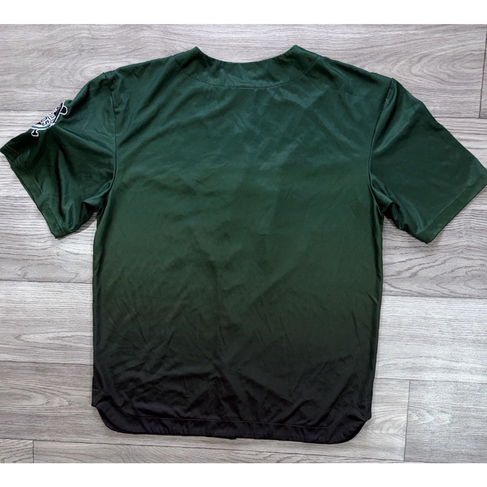 Fubu FUBU Green Baseball Jersey Shirt Hip Hop Y2K Men’s L Large Short Sleeve T-Shirt Shirts Mens 90s Sports Color Green Size US L / EU 52-54 / 3 - 2 Thumbnail