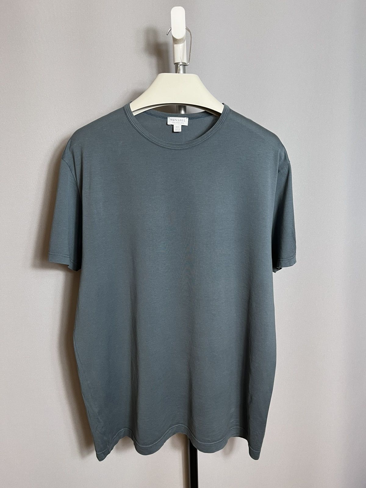 Sunspel Sunspel cotton t-shirt short sleeve blue casual classic Size US XXL / EU 58 / 5 - 1 Thumbnail
