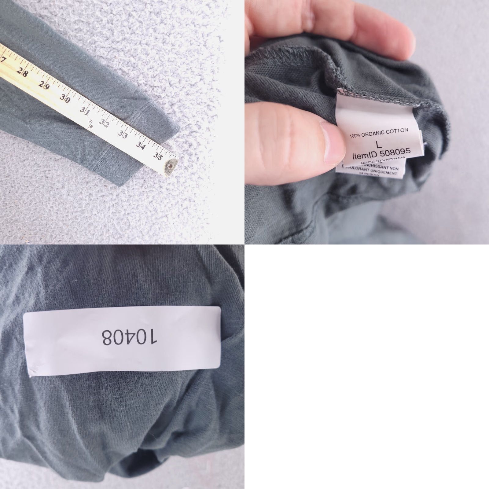 Vintage LL Bean Shirt Mens Large Green Pocket Tee Long Sleeve Crew Neck Organic Cotton T-Shirt Pockets More Likely - Mens Size US L / EU 52-54 / 3 - 8 Thumbnail
