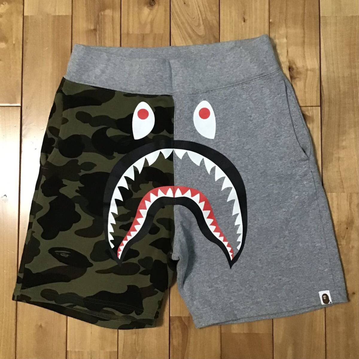 Bape BAPE camo Shark sweat shorts a bathing ape size S Grailed