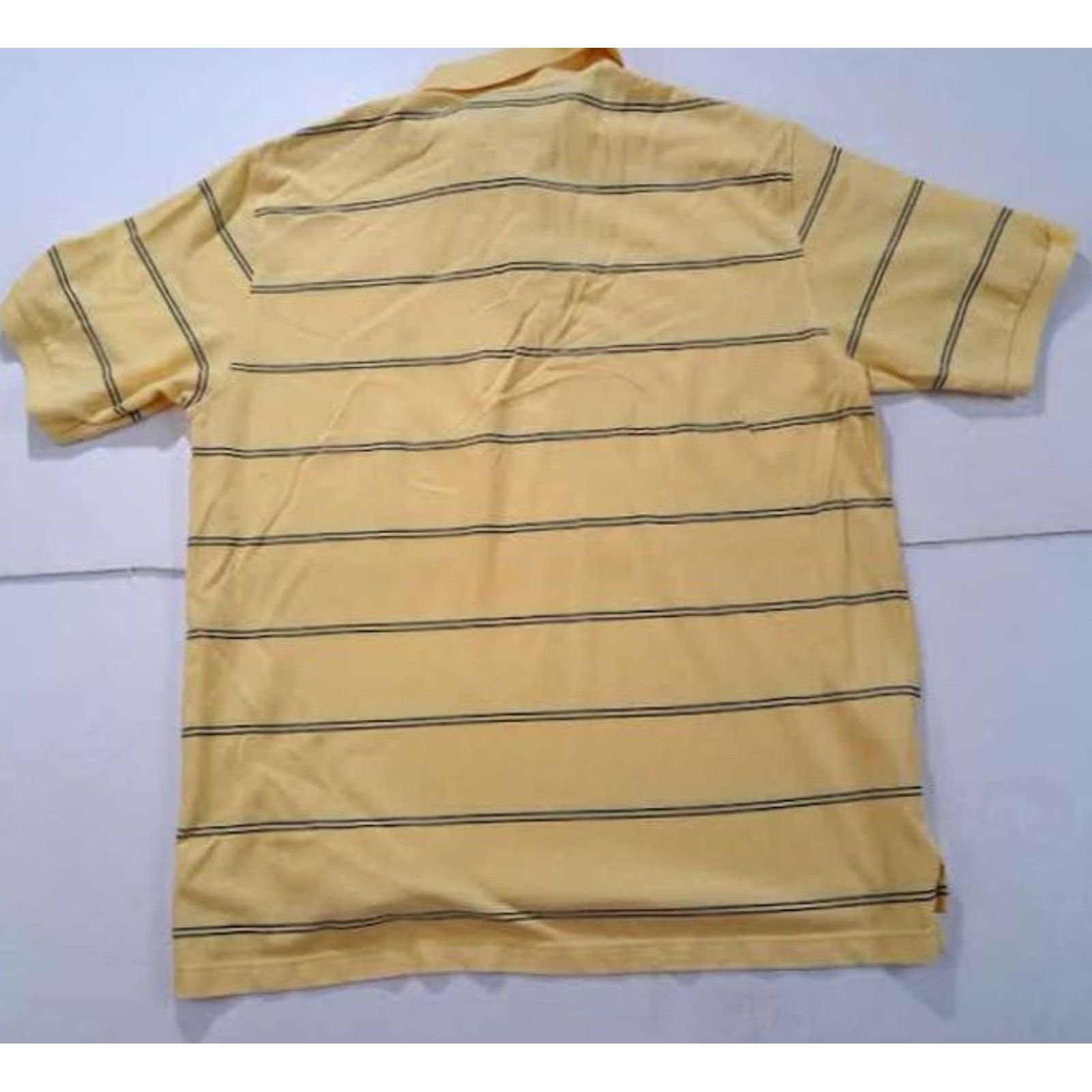 Brooks Brothers Brooks Brothers Polo Shirt Striped Yellow Golf XL X-Large Button-Up Short Sleeve Mens Shirt Size US XL / EU 56 / 4 - 4 Thumbnail