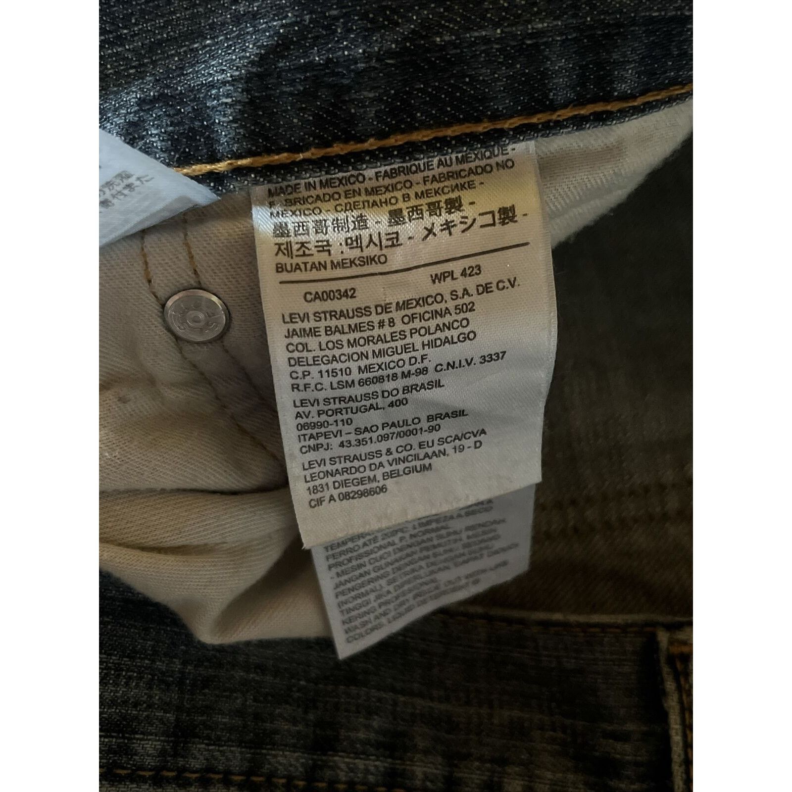 Levi's Levi’s 505 Jeans Men's 34x32 Medium Wash Denim Cotton Blue Size US 34 / EU 50 - 10 Thumbnail