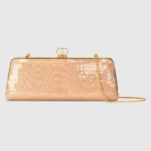 Gucci oc11z0226 Size: OS / Broadway Small Sequin Moire Evening Bag Size ONE SIZE - 1 Thumbnail