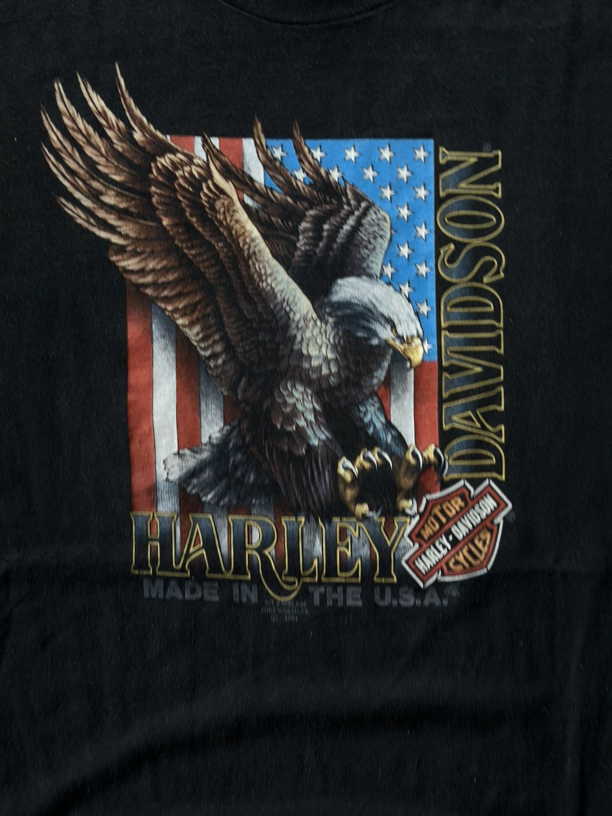 Harley Davidson Harley Davidson 1991 vintage 3D emblem tee Size US XXL / EU 58 / 5 - 2 Thumbnail
