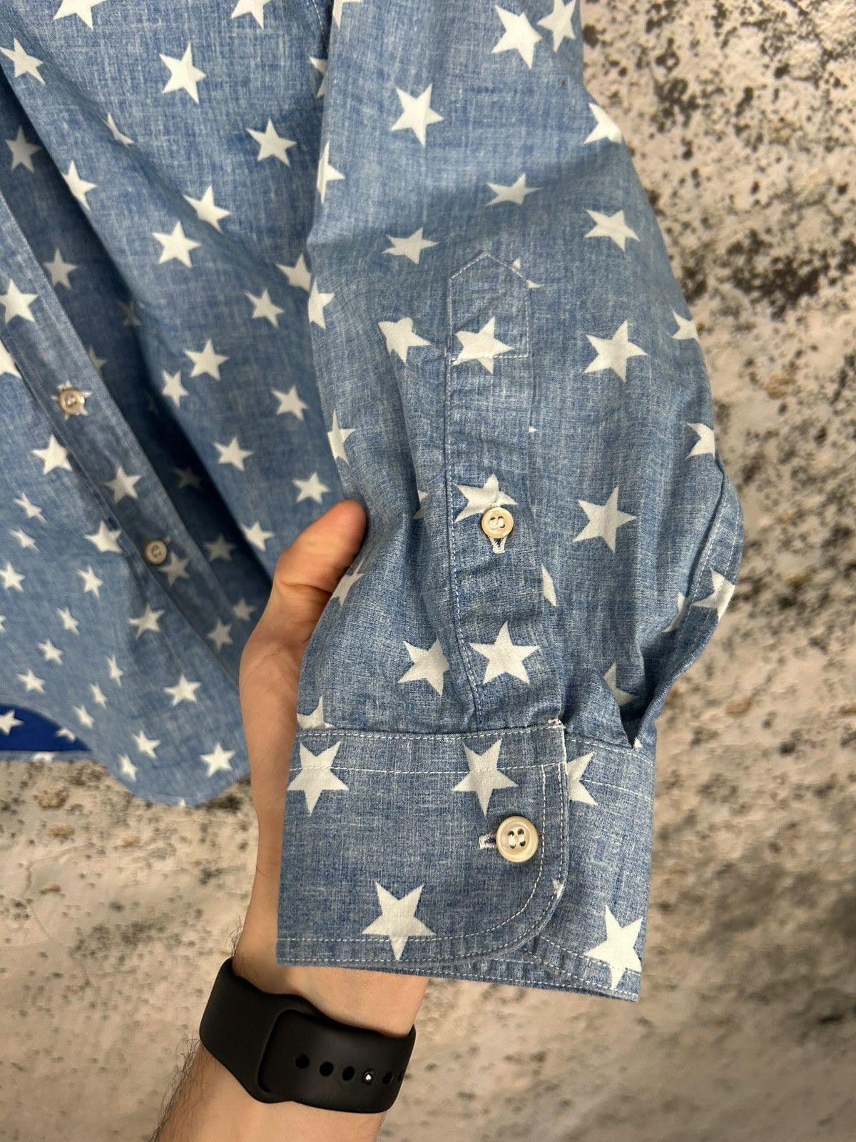 Our Legacy Our Legacy 1980-81 Stars Blue Shirt Designer Avant Garde Size US M / EU 48-50 / 2 - 4 Thumbnail