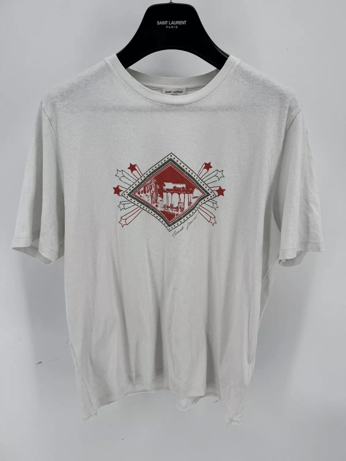 Yves Saint Laurent Saint Laurent Graphic Logo T Shirt S Small Size US S / EU 44-46 / 1 - 1 Thumbnail