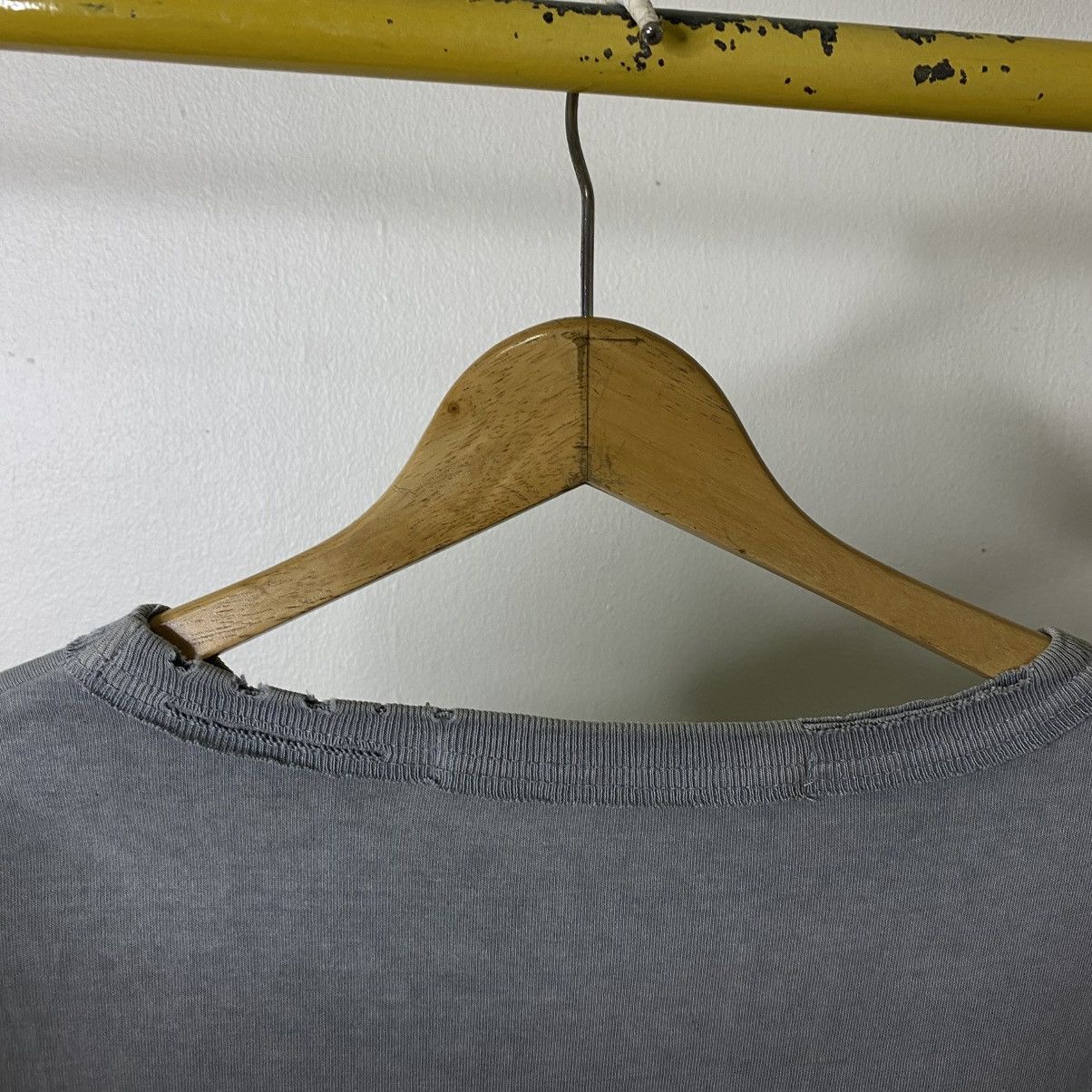 Japanese Brand Niko And ... Bear USA Flag Washed Grey LS T Shirt Size US M / EU 48-50 / 2 - 8 Thumbnail