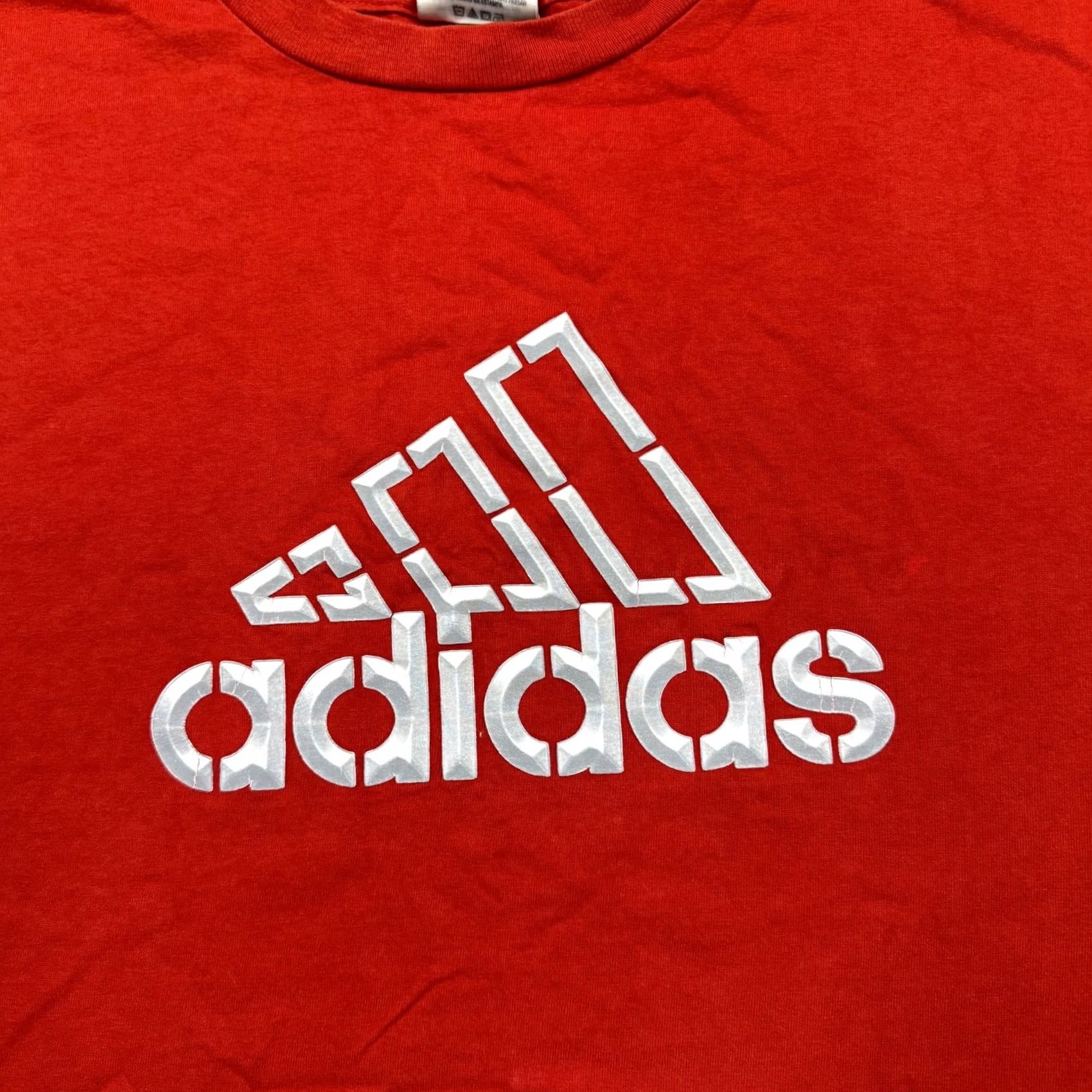 Adidas adidas Mens Shirt Red 2XL Short Sleeve Logo Casual Performance Vintage Shirt Size US XXL / EU 58 / 5 - 4 Thumbnail