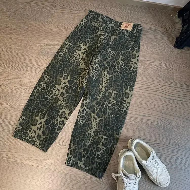 Japanese Brand Leapord Printed Denim Pants Size US 32 / EU 48 - 4 Thumbnail