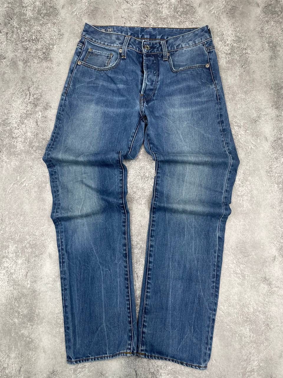 G-Star G-Star RAW Men's Denim Jeans PantsBlue 3301 Straight Vintage Size US 29 - 6 Thumbnail