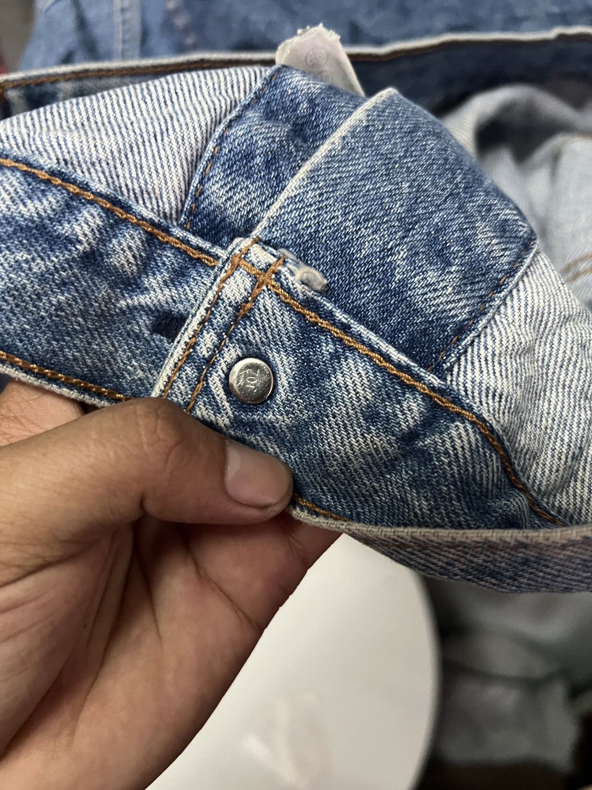 Levi's Vintage Clothing Vintage Trucker Levis Denim Orange Tag Size US M / EU 48-50 / 2 - 5 Thumbnail