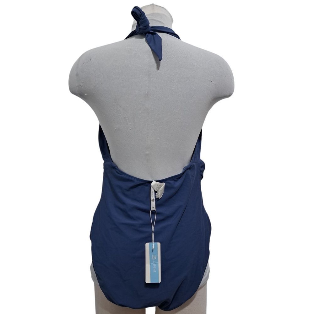 Other Cupshe Bianca Plunge Halter One Piece Ruched Swimsuit Dusty Size XXL / US 16-18 / IT 52-54 - 3 Thumbnail