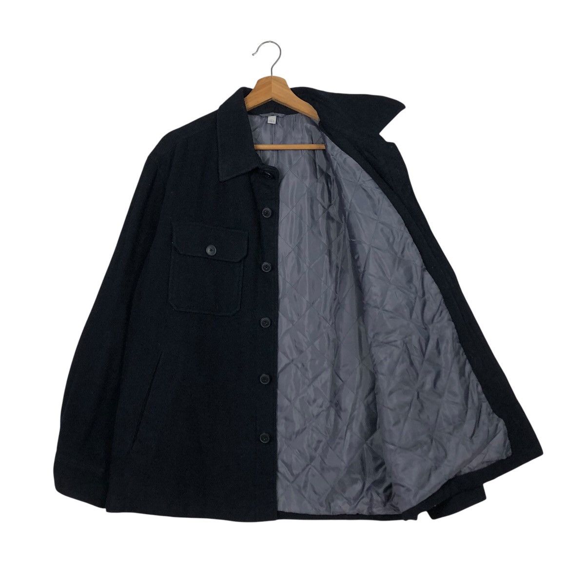Japanese Brand × Vintage 📌Vintage Wool Jacket Button Uniqlo Issey Miyake Rich Blue Size US L / EU 52-54 / 3 - 12 Thumbnail