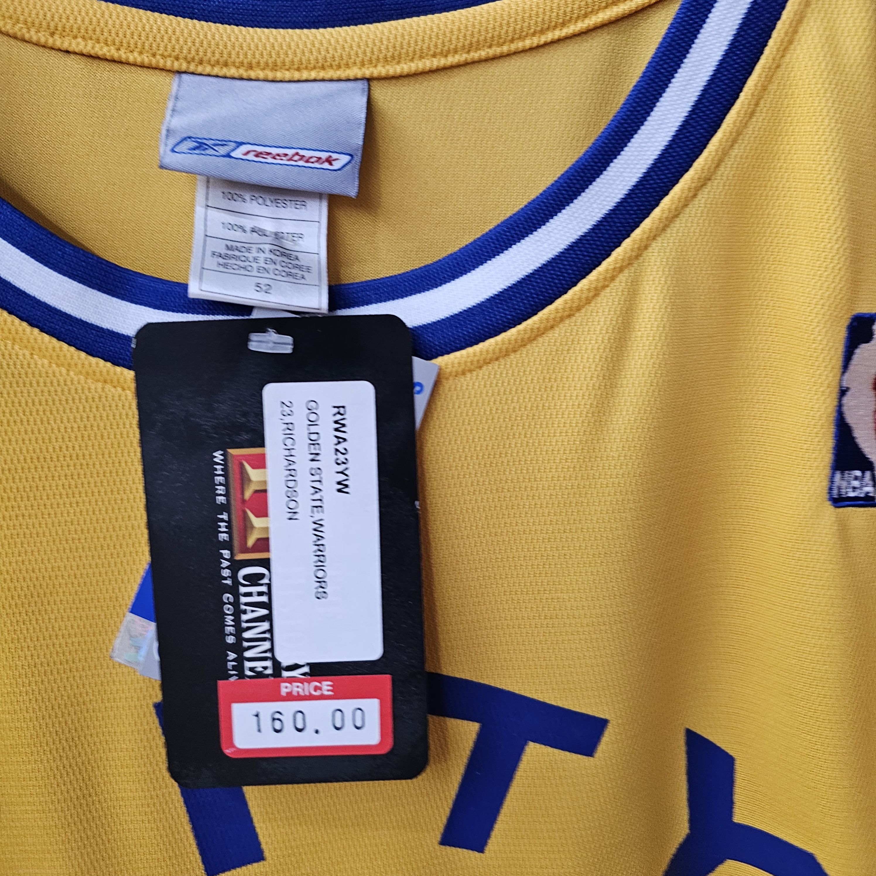 Reebok Authentic Golden State Warriors Jason Richardson Jersey Size US XXL / EU 58 / 5 - 5 Thumbnail