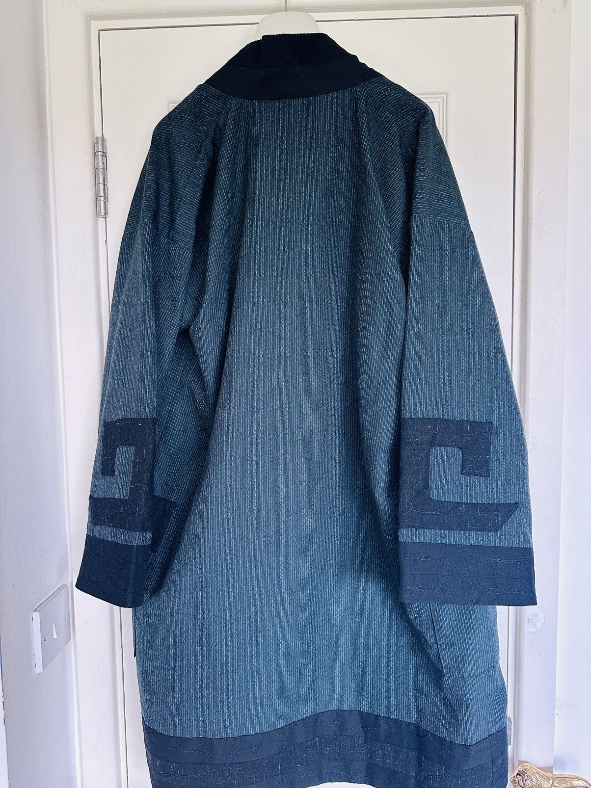 VISVIM RUUNPE COAT PINSTRIPE