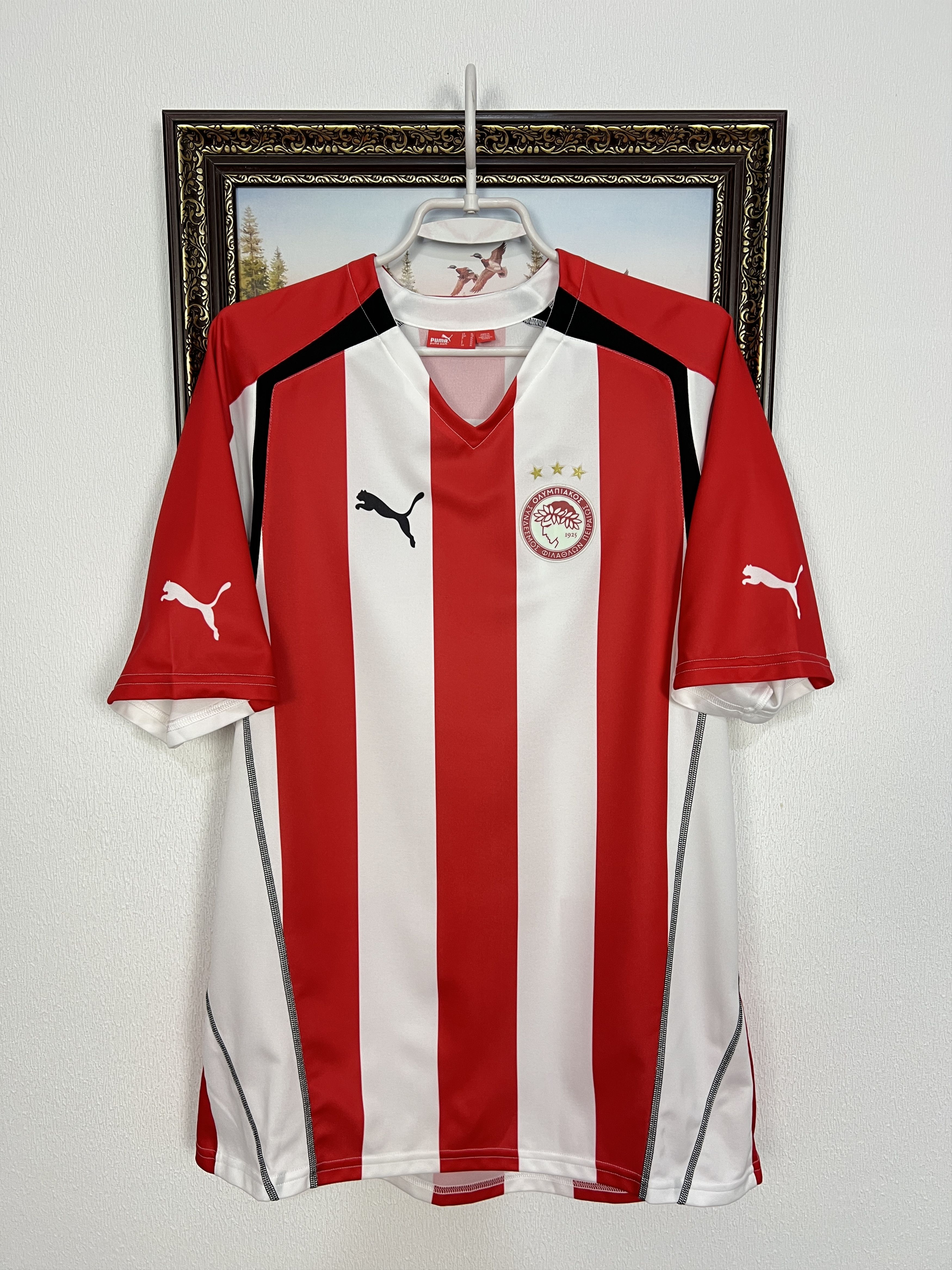 Puma Olympiacos football shirt 2005 Soccer Jersey Trikot Rare Size US XL / EU 56 / 4 - 1 Thumbnail