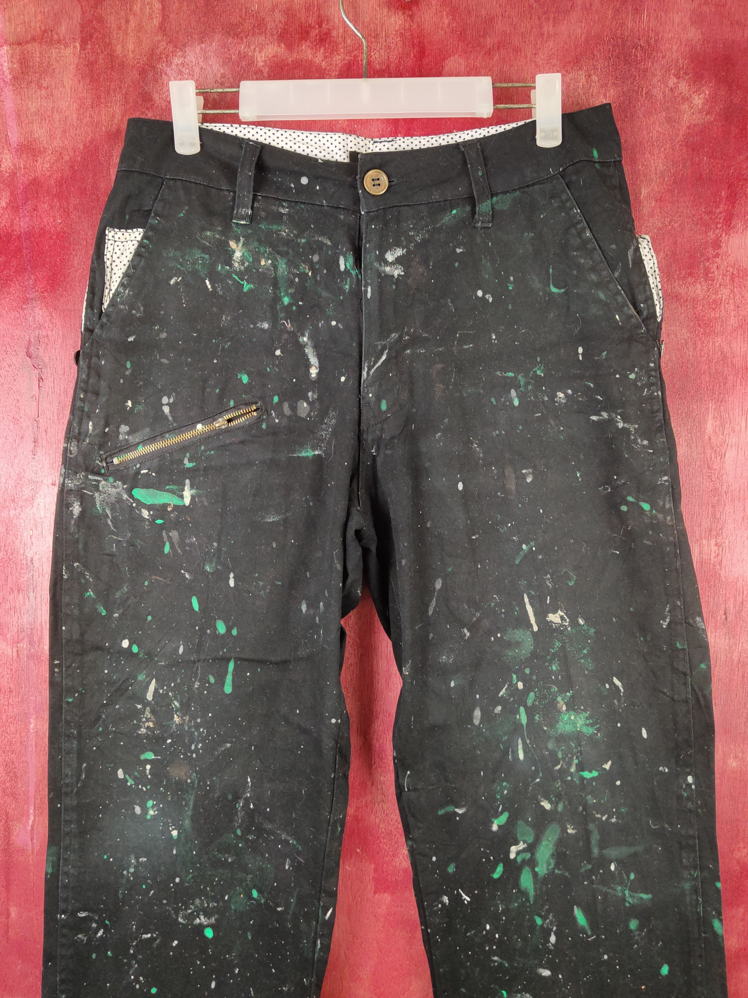 Japanese Brand Free Beat Black painter Multipocket Cargo Pants #S1749 Size US 30 / EU 46 - 2 Thumbnail