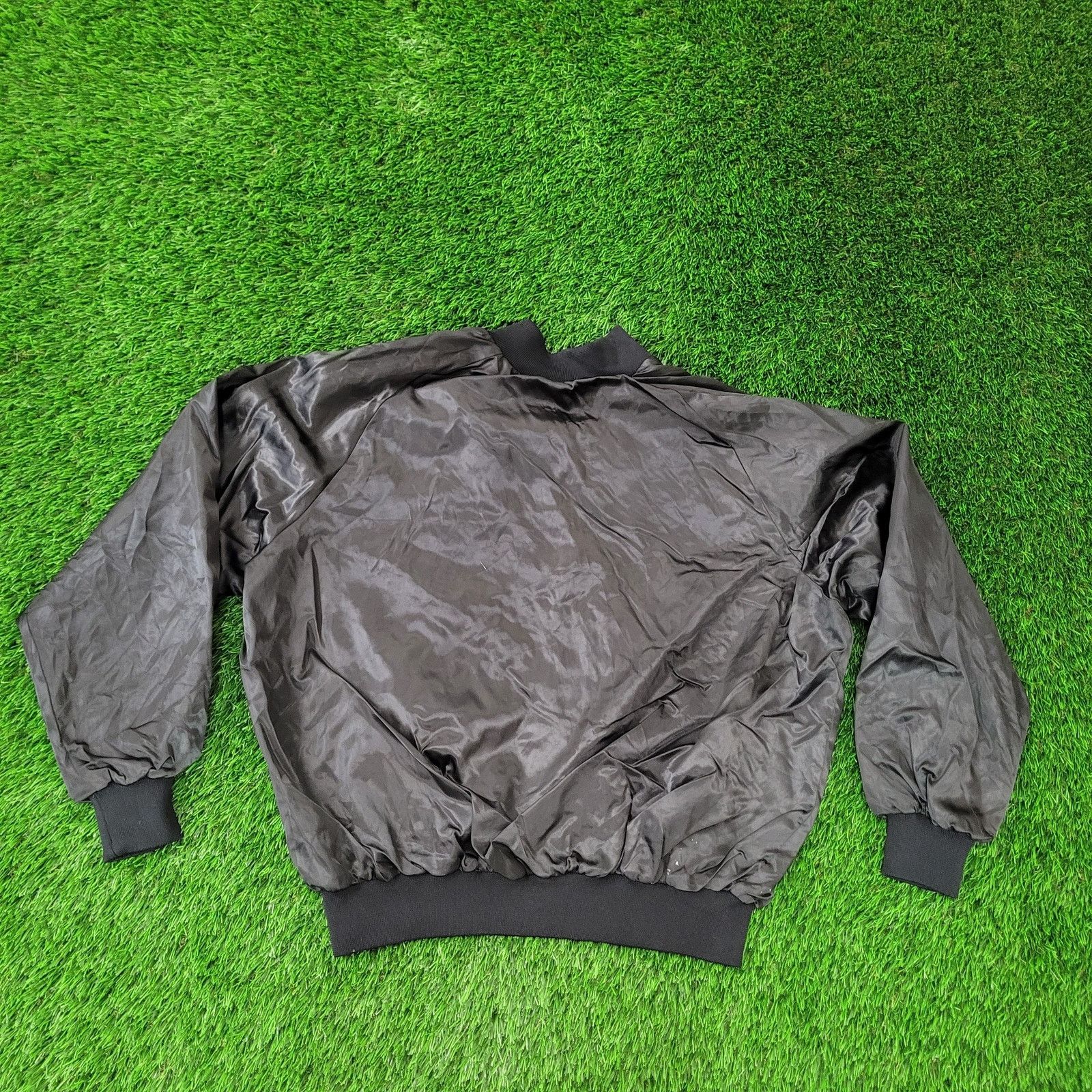 Vintage Vintage Trump-Plaza Satin Bomber Jacket 2XL 28x25 Cropped Size US XXL / EU 58 / 5 - 4 Thumbnail