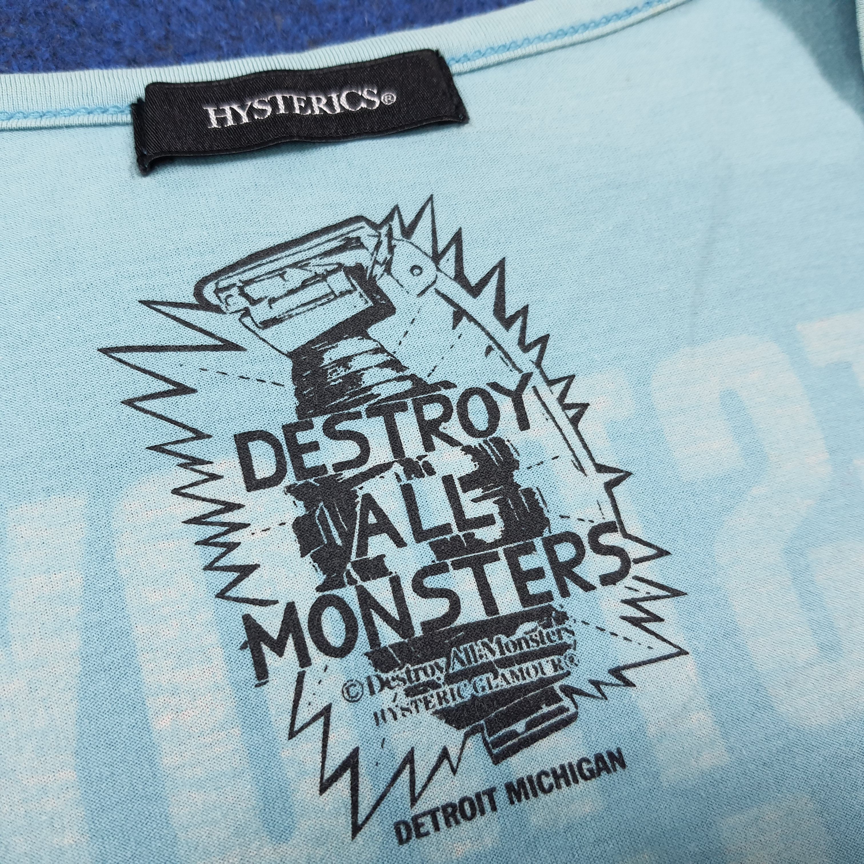 Hysteric Glamour Vintage Hysteric Glamour x Destroy All Monsters Tees C285N49 Size XL / US 12-14 / IT 48-50 - 7 Thumbnail