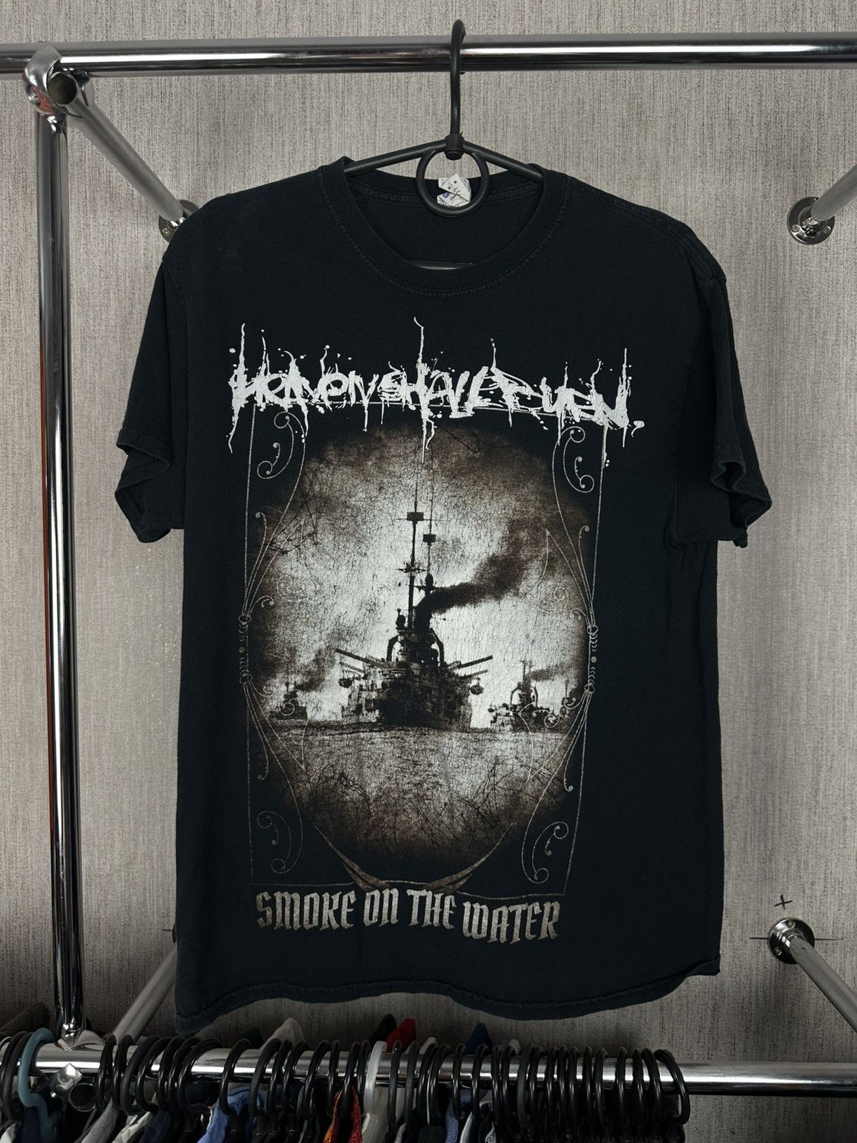 Band Tees × Vintage Heaven Shull Burn Smoke On the Water And Fire in The Sky Tee Size US M / EU 48-50 / 2 - 2 Thumbnail