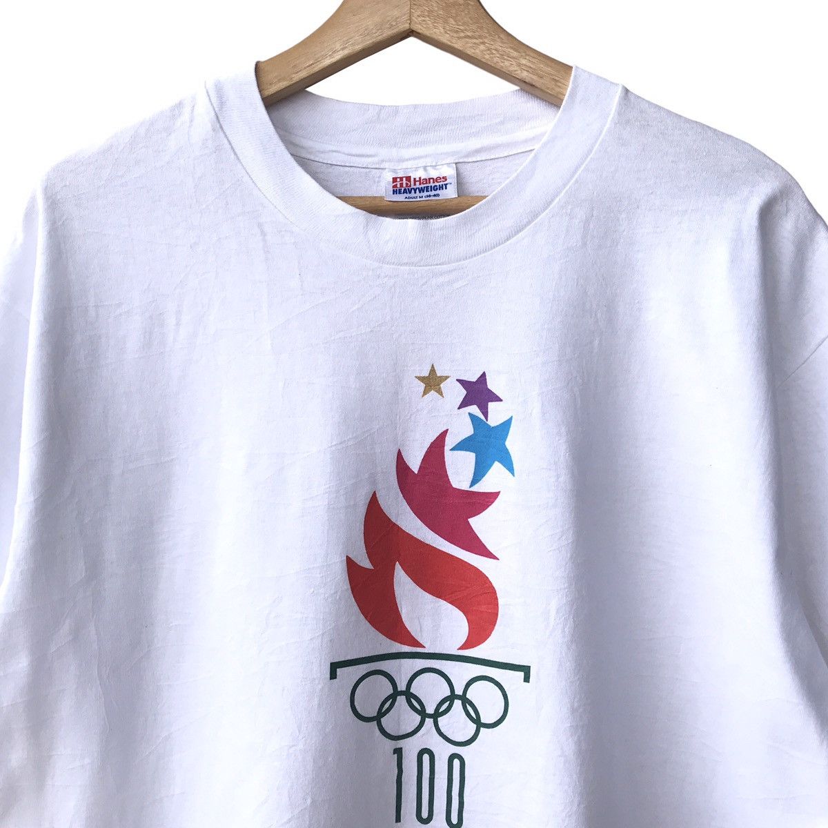 Hanes × USA Olympics × Vintage Olympic Atlanta 1996 Vintage NOS Hanes 92 Logo Tee Size US M / EU 48-50 / 2 - 3 Thumbnail