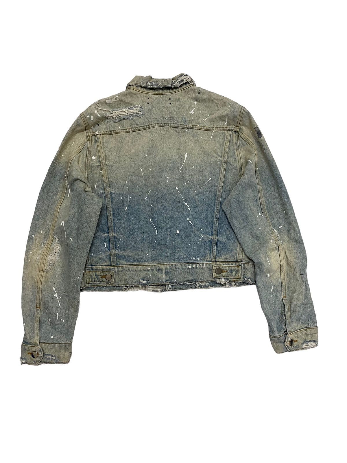 Amiri Amiri Destroy Trucker Denim Jacket Size US M / EU 48-50 / 2 - 7 Thumbnail