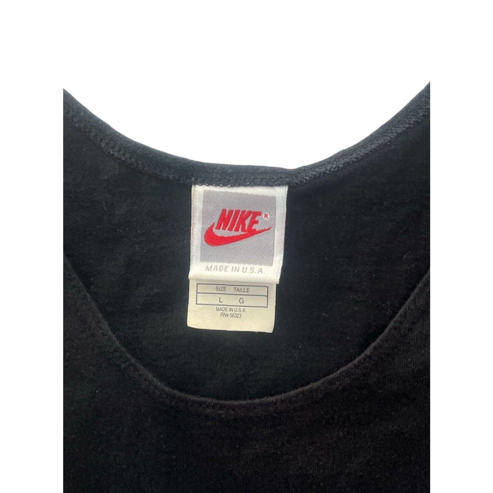 Nike VINTAGE Nike Tank Top Mens Large 90s Air Raid Black Cotton USA Made Tank Top Mens Size L 90s Nike Air Tank Top Size US L / EU 52-54 / 3 - 3 Thumbnail