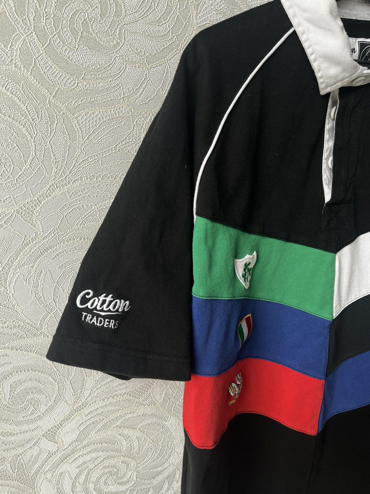Cotton Traders Cotton Traders 6 Six Nations Rugby Union Polo T Shirt Black Size US L / EU 52-54 / 3 - 3 Thumbnail