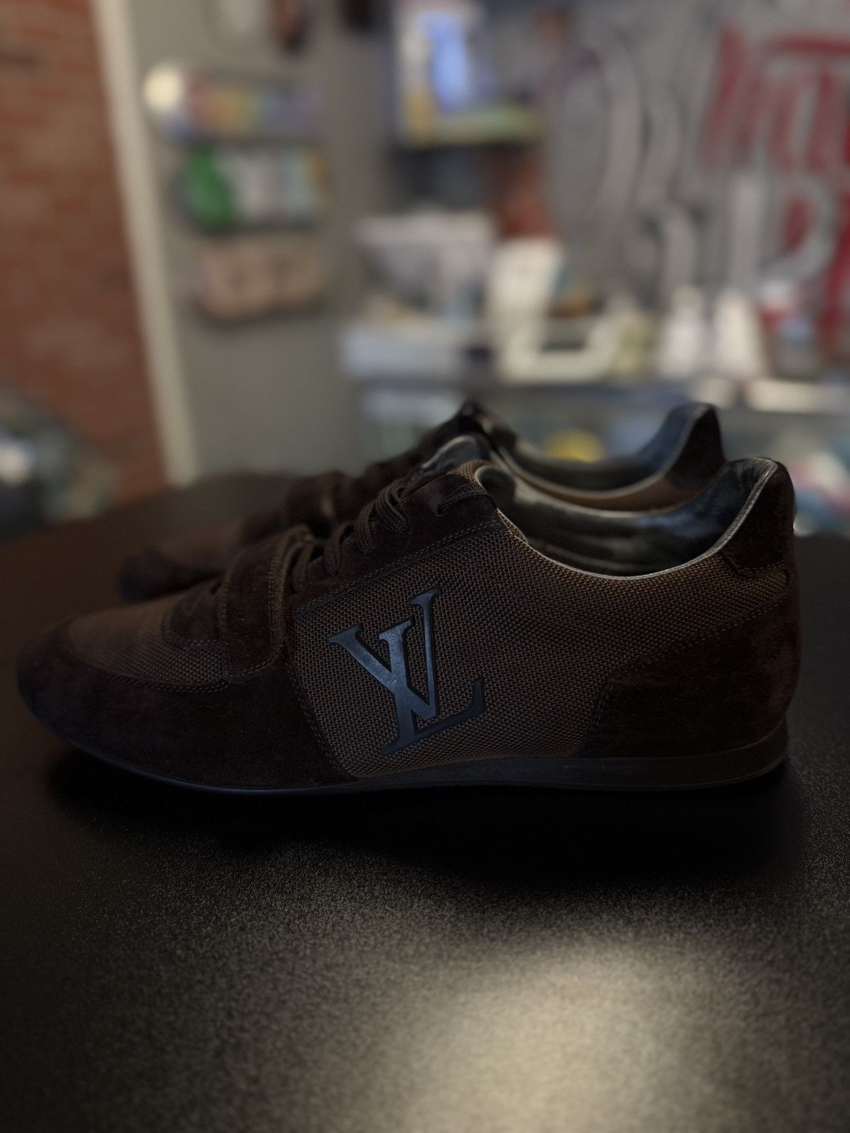 Louis Vuitton Brown Vintage Strap Sneakers 9.5LV/10.5US