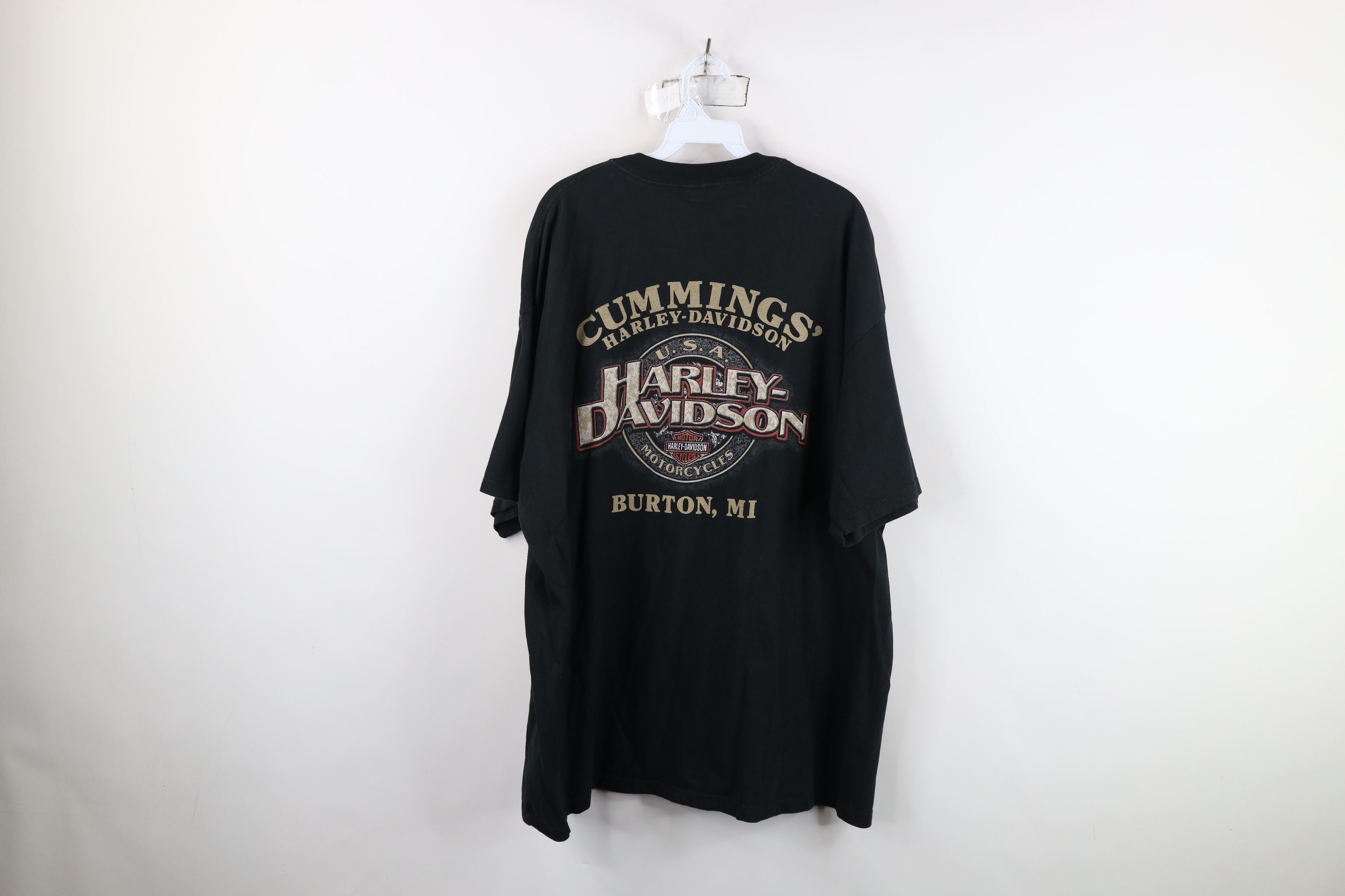 Harley Davidson Vintage Y2K 2003 Harley Davidson Spell Big Logo T-Shirt USA Size US XXL / EU 58 / 5 - 11 Thumbnail