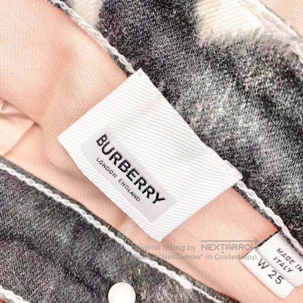 Burberry Burberry Leather brand logo pattern waist color-blocked je Size 25" / US 0 / IT 36 - 5 Thumbnail