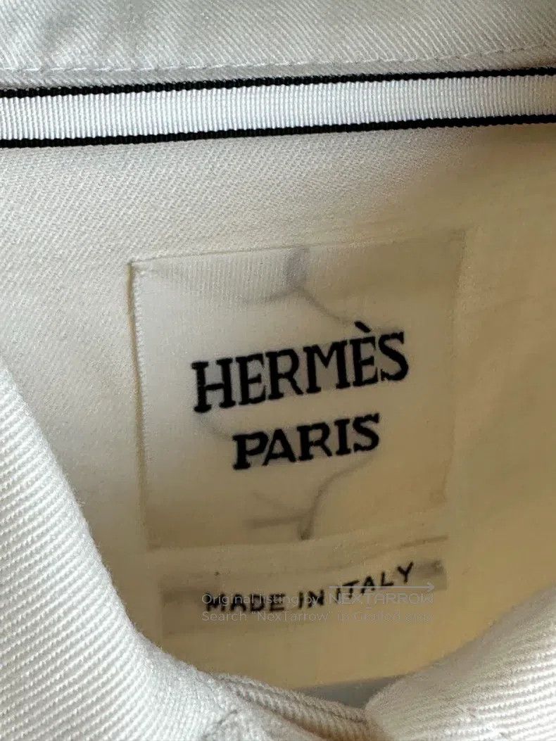 Hermes Hermes Beige lace-up waist blouse Size XS / US 0-2 / IT 36-38 - 2 Thumbnail