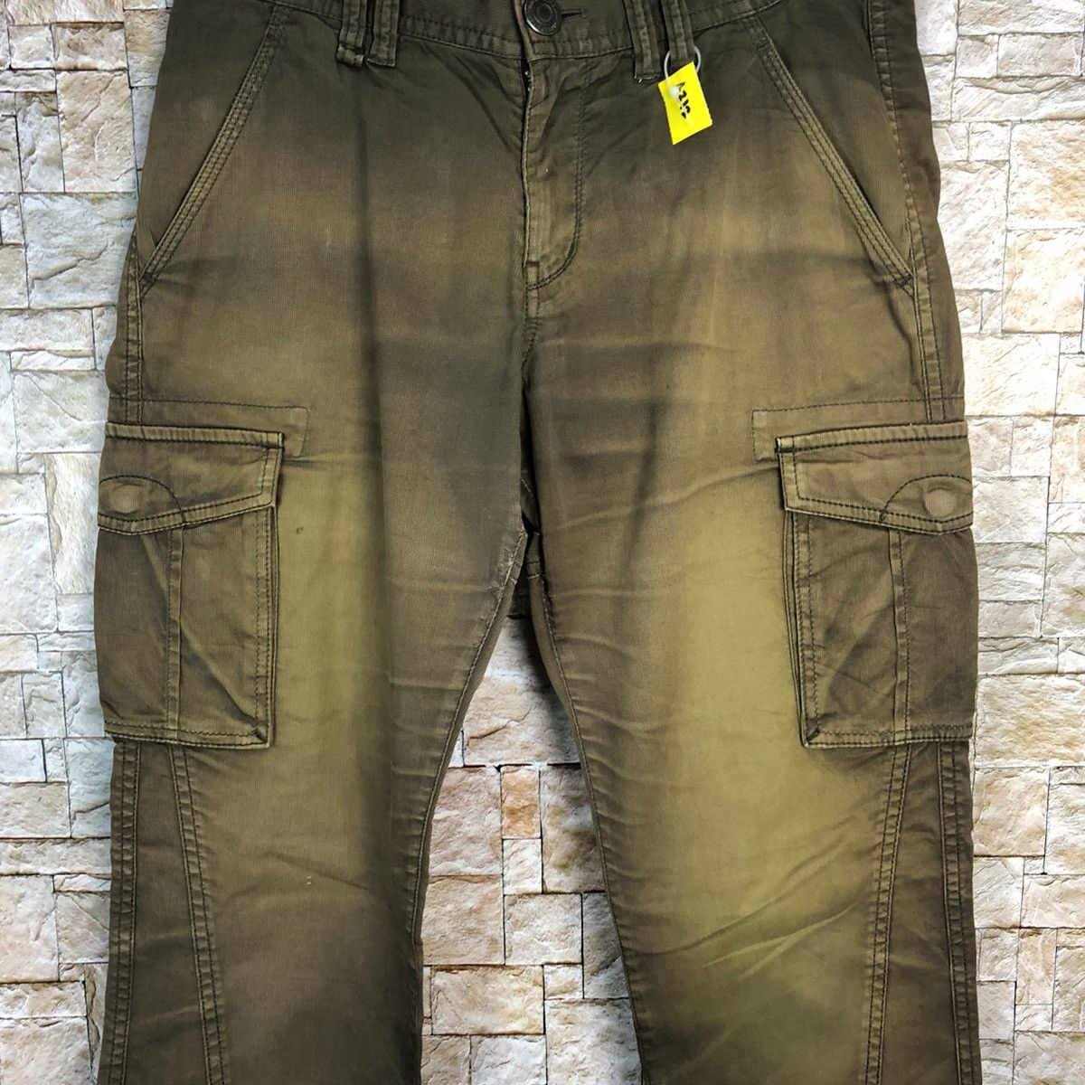 Faded Glory Rattle Trap Brown faded Cargo Multipocket Pants #A312 Size US 31 - 5 Thumbnail