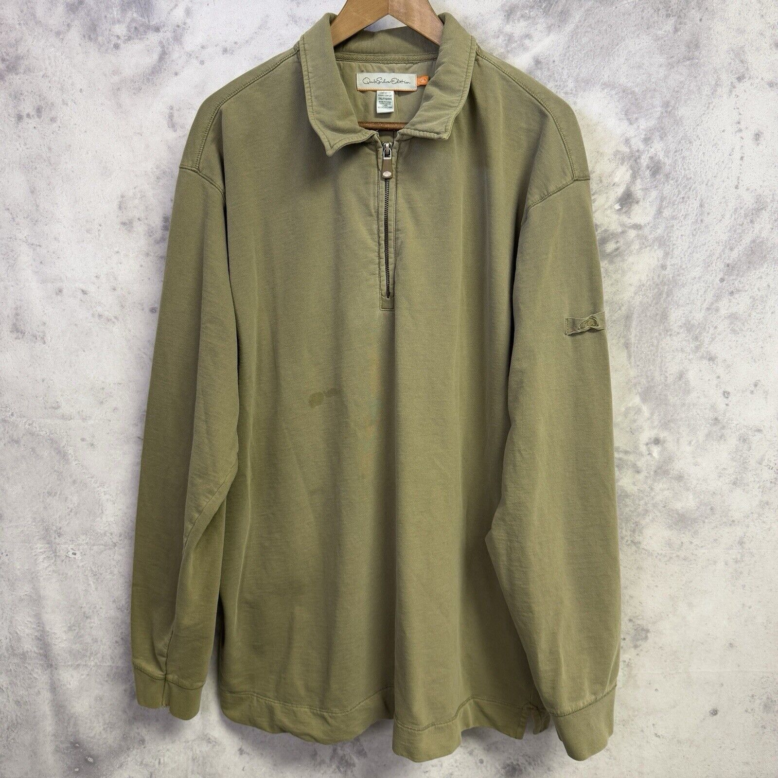 Quiksilver Quiksilver Edition Sweatshirt Mens 2XL Green 1/4 Zip Long Sl Size US XXL / EU 58 / 5 - 1 Thumbnail