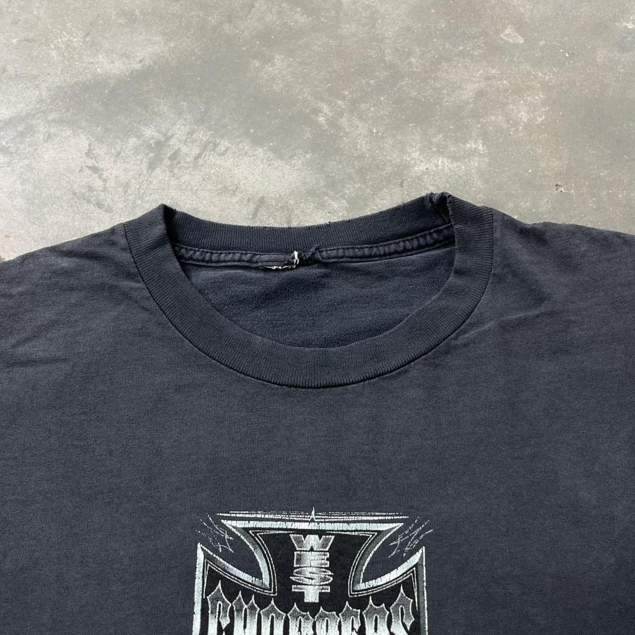 West Coast Choppers Vintage West Coast Choppers Chrome Logo Tee Faded Black Size US L / EU 52-54 / 3 - 6 Thumbnail