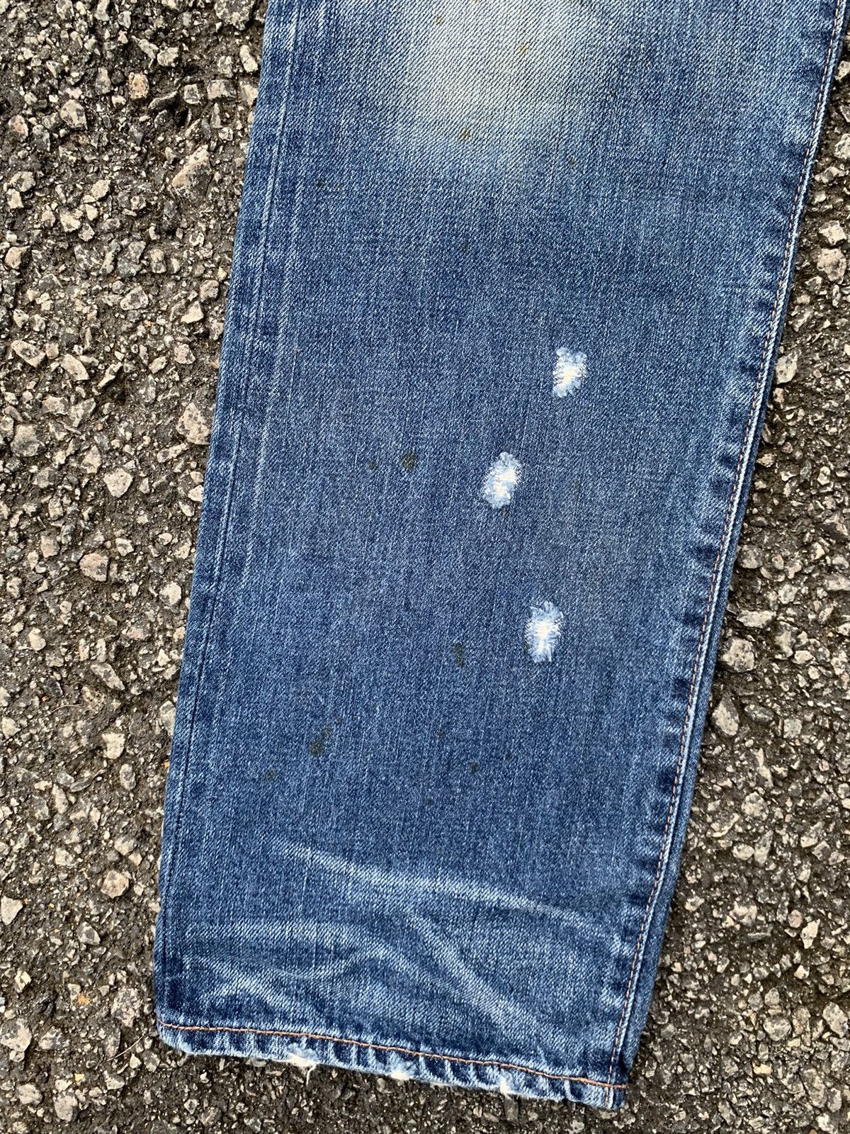 GOA GENUINE VINTAGE GOA JAPANESE SELVEDGE PUNK DISTRESSED DENIM☠️ Size US 30 / EU 46 - 16 Thumbnail