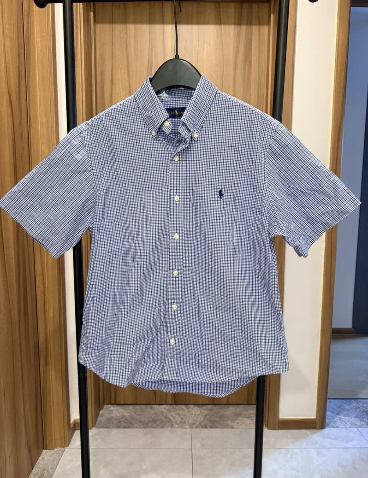 Polo Ralph Lauren Polo Ralph Lauren Blue Check Short-Sleeve Shirt Size US M / EU 48-50 / 2 - 1 Thumbnail