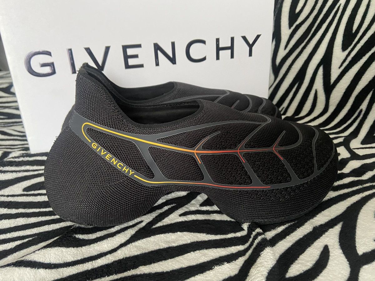 Givenchy Givenchy TK-360 Slip-On Sneakers — Black / Red & Yellow Size US 7 / IT 37 - 12 Thumbnail