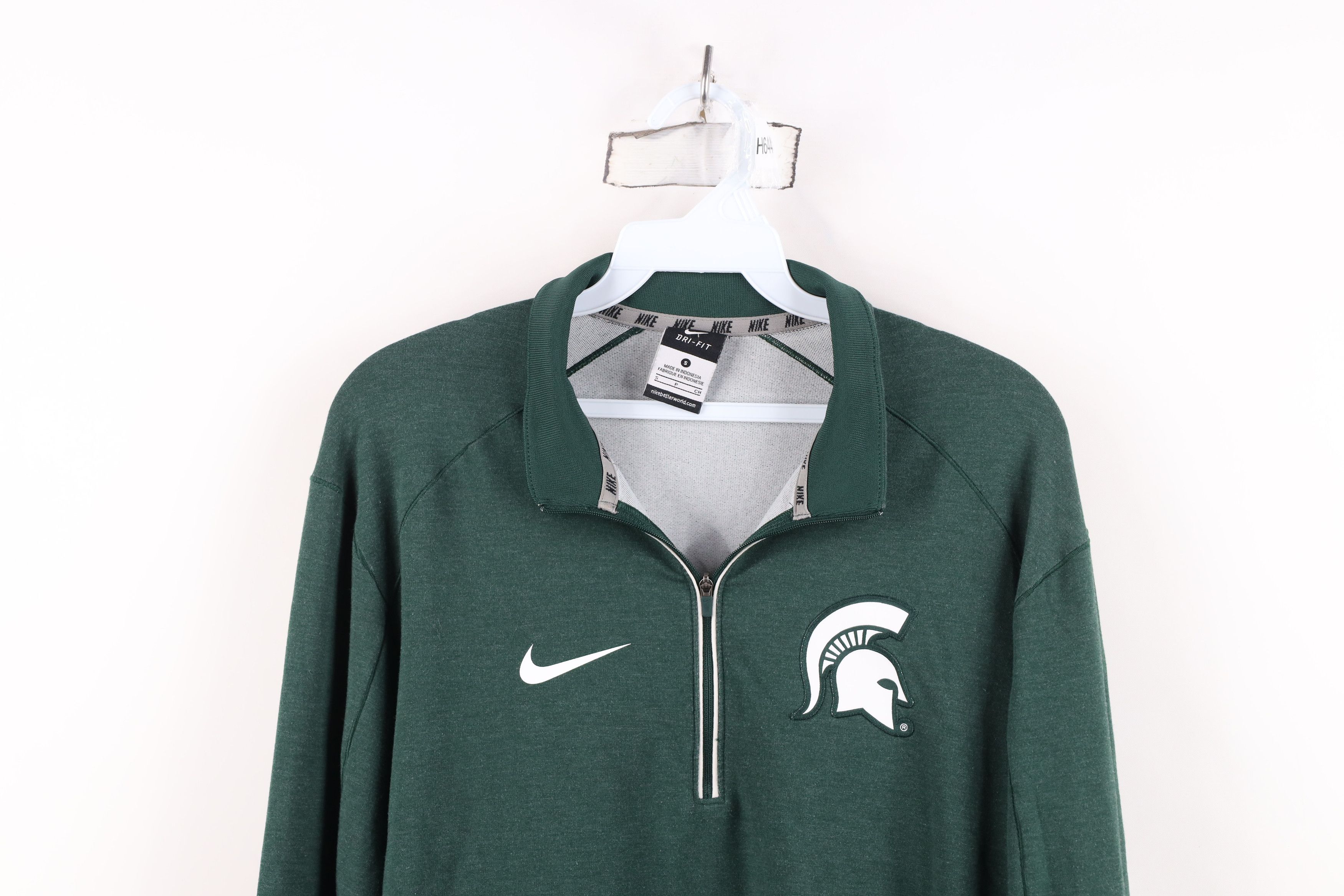 Nike Nike Michigan State University Half Zip Knit Pullover Jacket Size US S / EU 44-46 / 1 - 2 Thumbnail