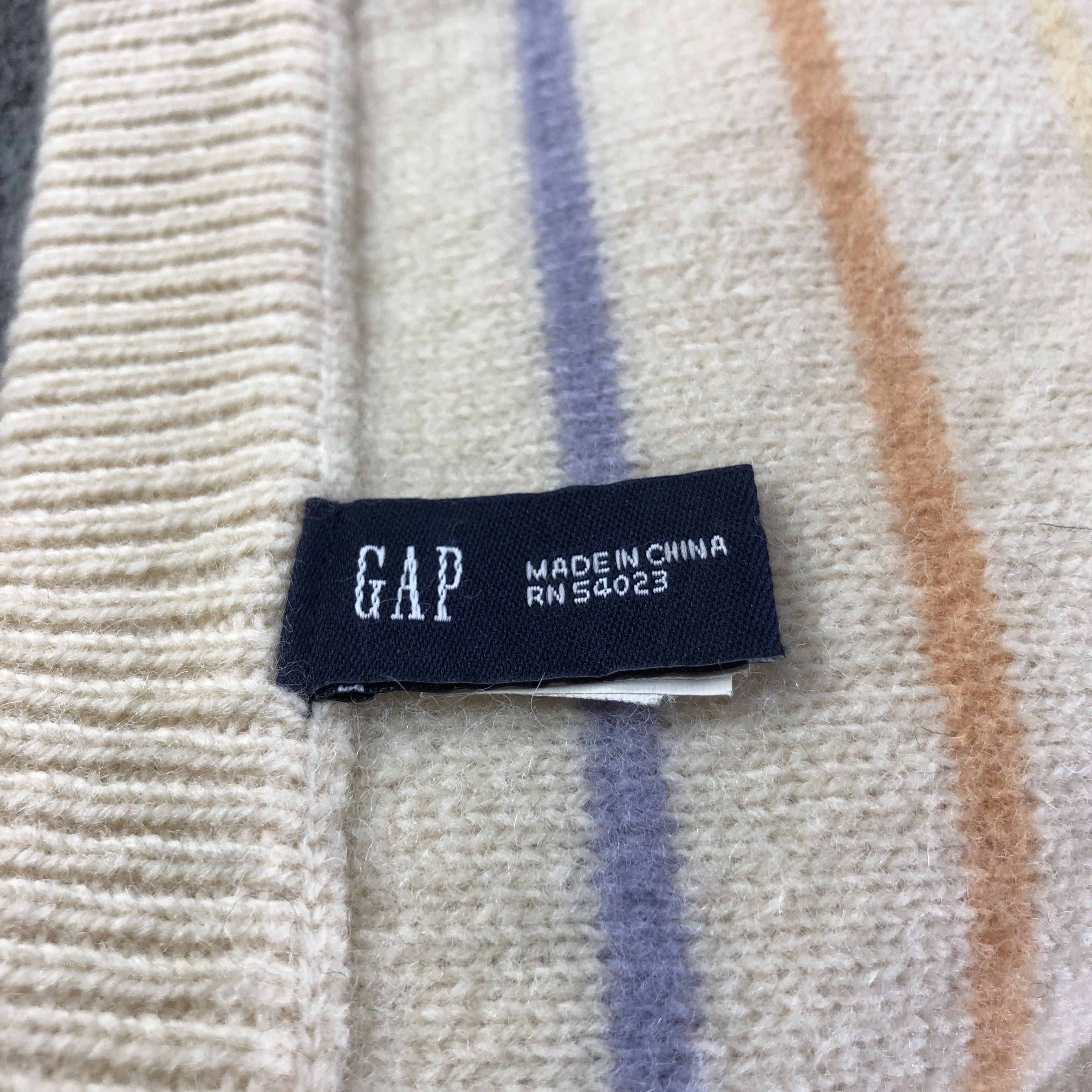 Gap GAP Multicolor Wool Scarf Muffler V1470 Size ONE SIZE - 6 Thumbnail