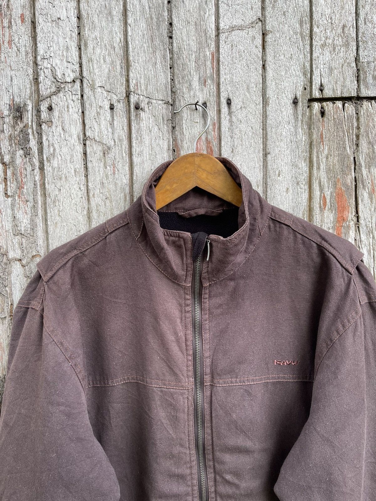 KAVU × Vintage KAVU Canvas Work Jacket – Heavyweight Outdoor Zip Jacket Size US L / EU 52-54 / 3 - 2 Thumbnail