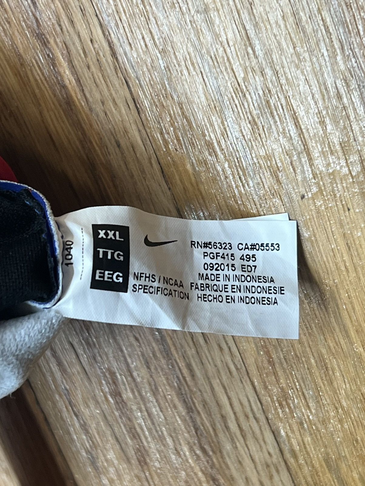 Nike Nike Vapor Jet 4 NFL New York Giants Football Gloves Sz. XXL Size ONE SIZE - 3 Thumbnail