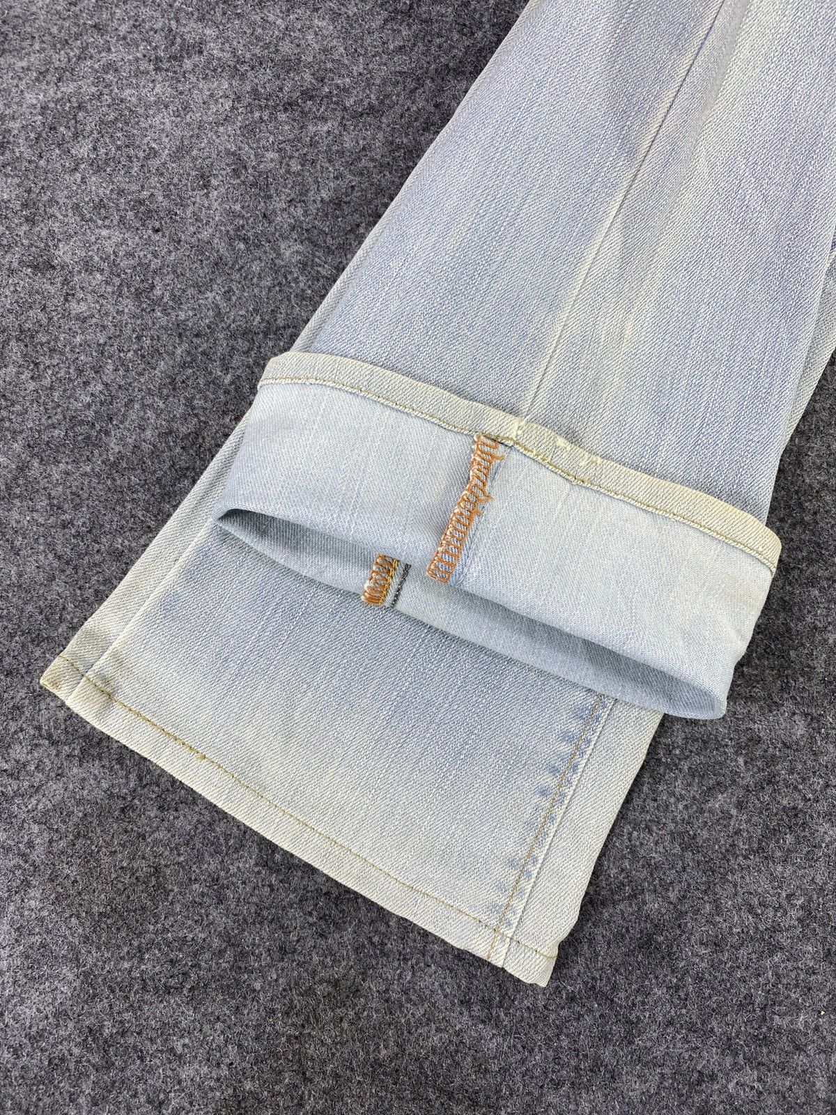 Japanese Brand × Jean Brappers Flare Blue Wash Jeans - J1049 Size 26" / US 2 / IT 38 - 11 Thumbnail
