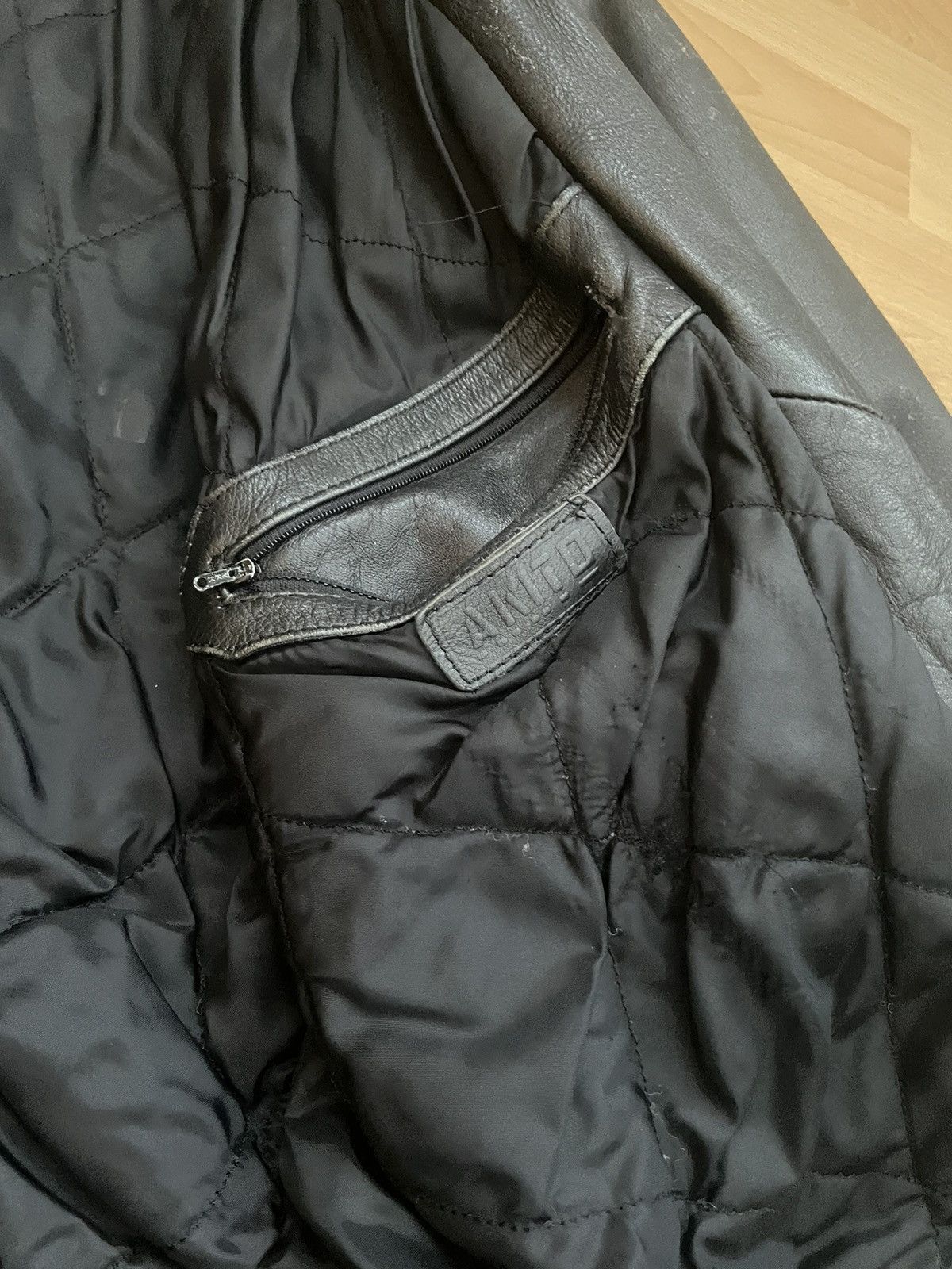 Vintage Vintage Black leather biker Jacket Size US XL / EU 56 / 4 - 3 Thumbnail