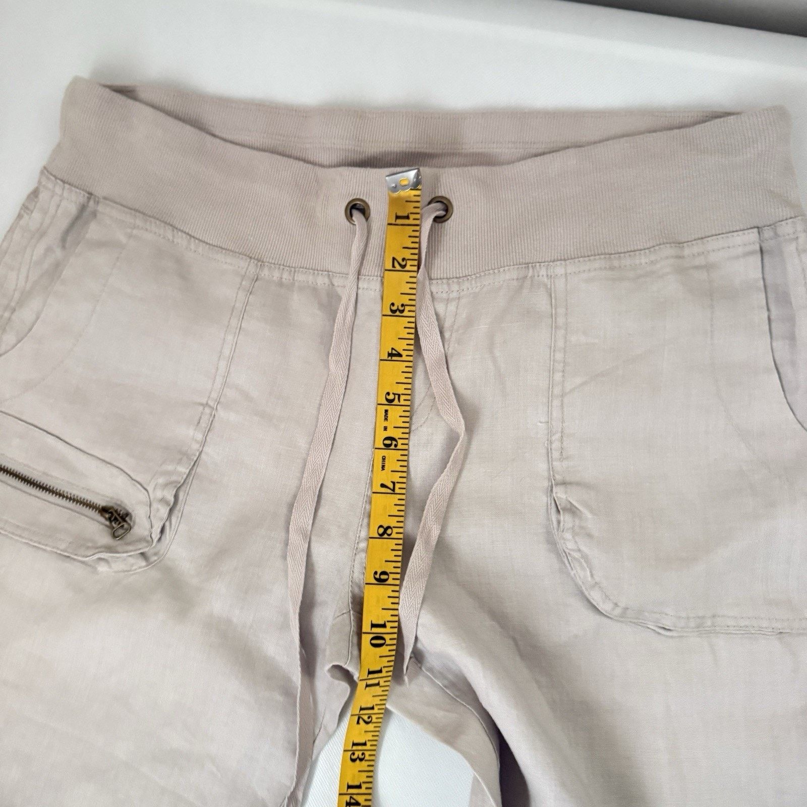 Other XCVI Linen Cargo Beachy Woven Wide Leg Lagenlook Pants Size 32" / US 10 / IT 46 - 5 Thumbnail