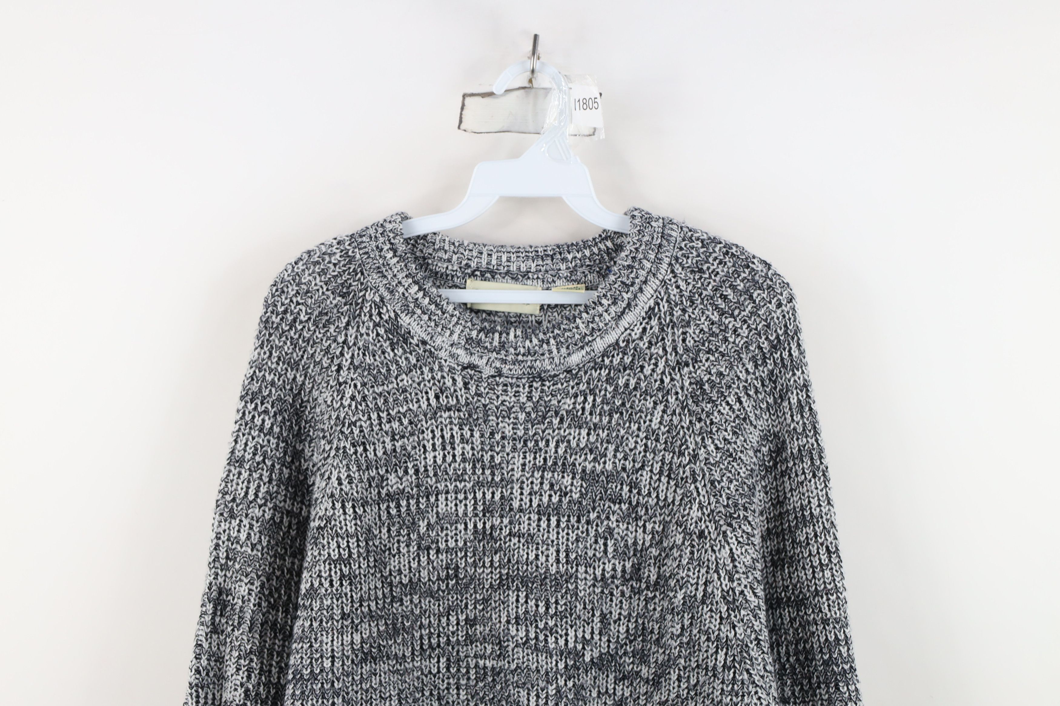 Vintage Vintage 90s Streetwear Chunky Ribbed Knit Crewneck Sweater Size US XL / EU 56 / 4 - 2 Thumbnail